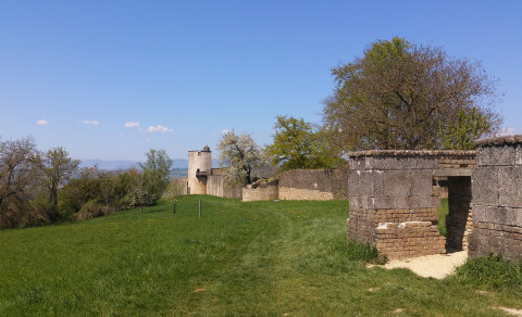 Römische Stadtmauer und Landschaft