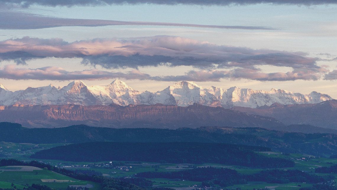 Feuer in den Alpen